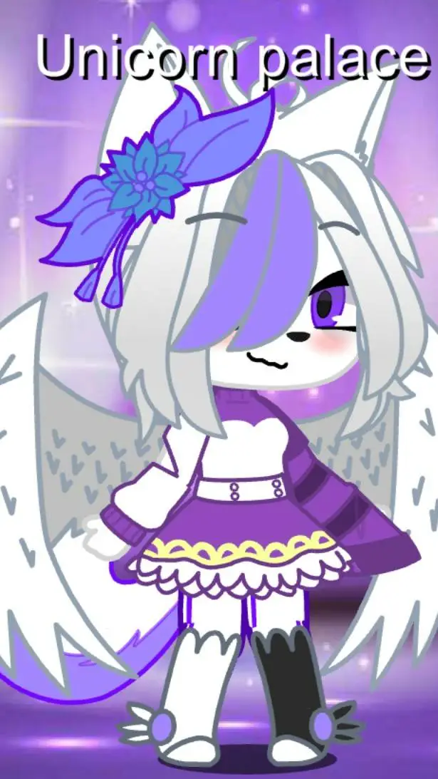 ai character: Unicorn palace background