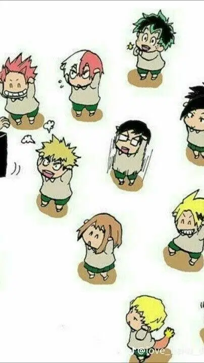ai character: MHA kids!!!!  background