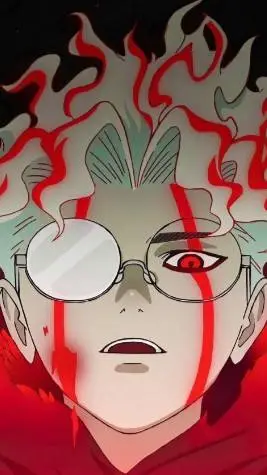 ai character: Okarun  background