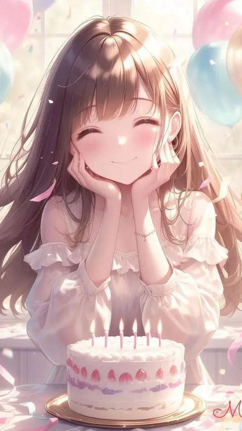 ai character: anniversaire background