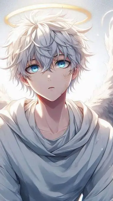 ai character: L ange garçon background