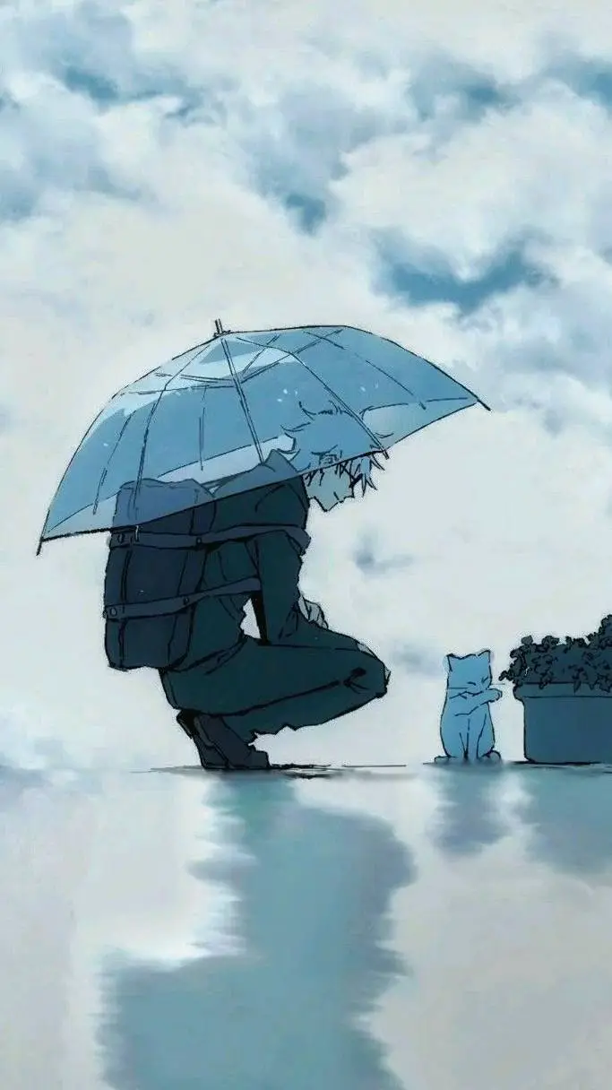 ai character: ☔🎐~Sªtºru Gºjº~🎐☔ background