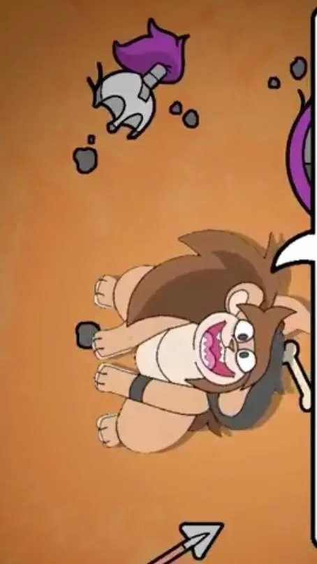 ai character: lion  background