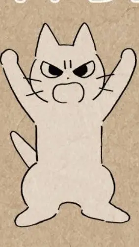 ai character: scolding cat background