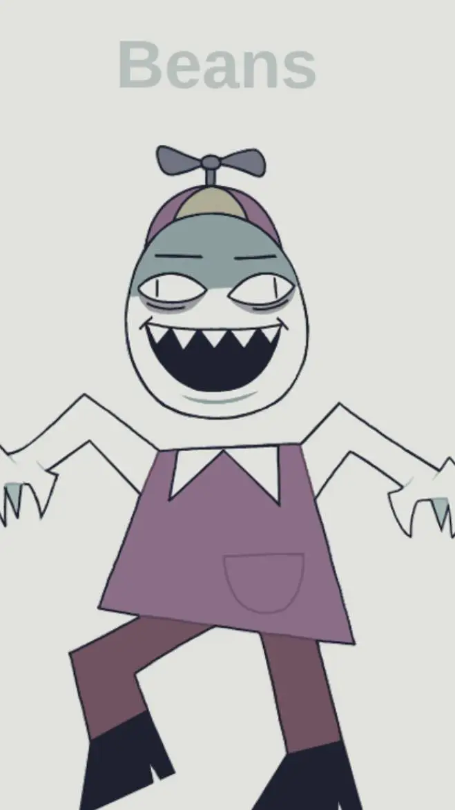 ai character: Beans  background