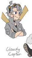 ai character: Cloudy Copter background