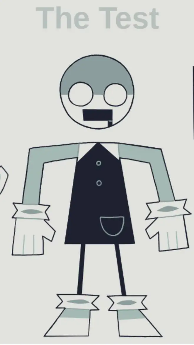 ai character: The Test background