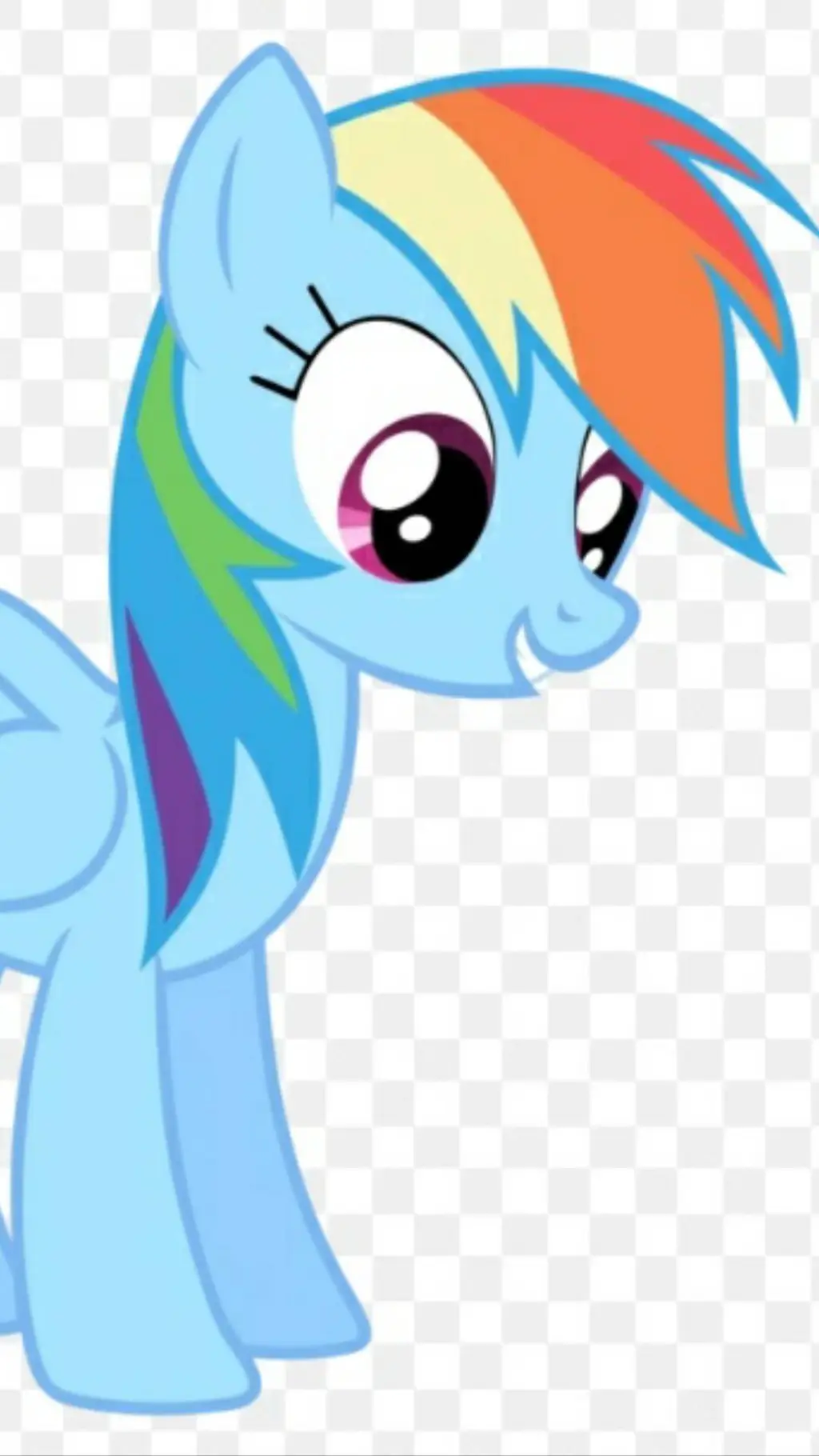 ai character: rainbow dash  background