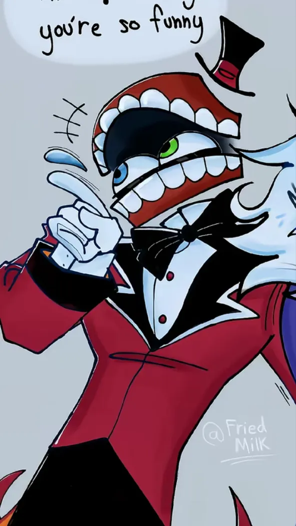 ai character: ❤️☆caine!☆🦷 background