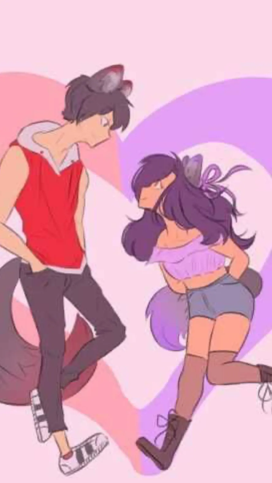 ai character: Aphmau+Aaron! background