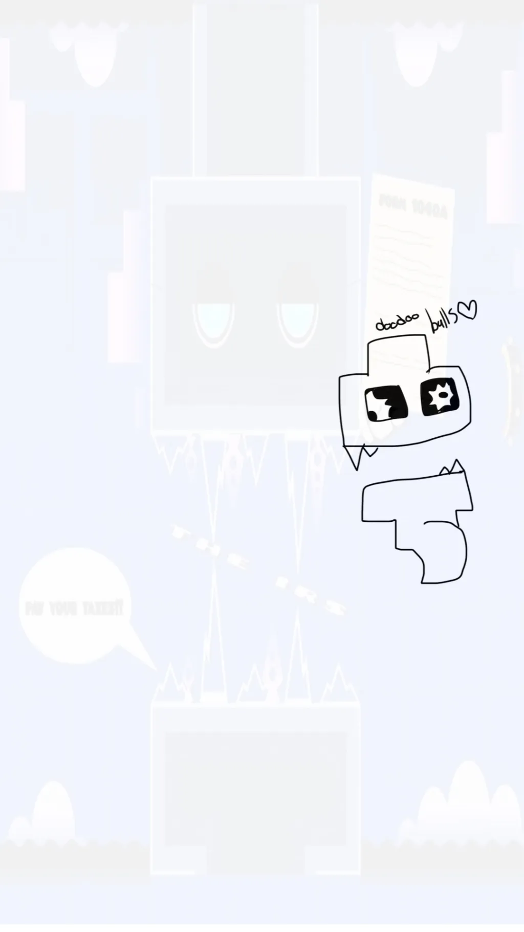 ai character: Geometry dash background