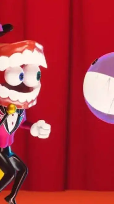 ai character: Caine w/Bubble! background