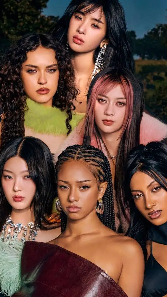 ai character: ෆKatseye!!ෆ background