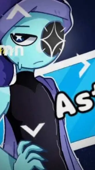 ai character: Freaky ASTROKKE. background