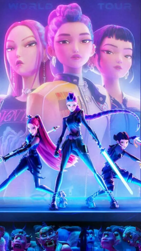 ai character: Kpop Demon Hunters background
