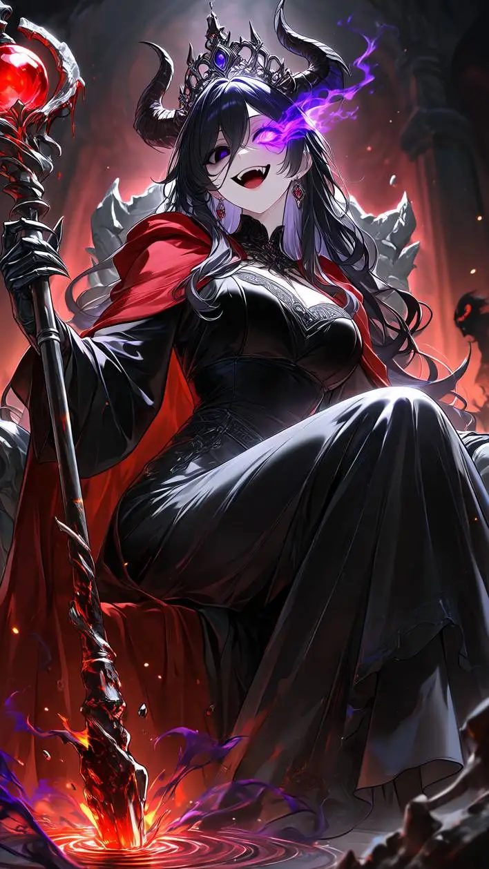 ai character: Queen Veralatia  background