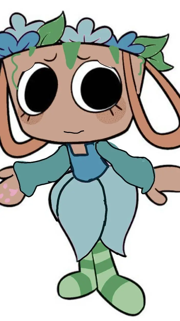ai character: Sprout x, Star background