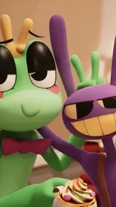 ai character: Ribbit and jax background
