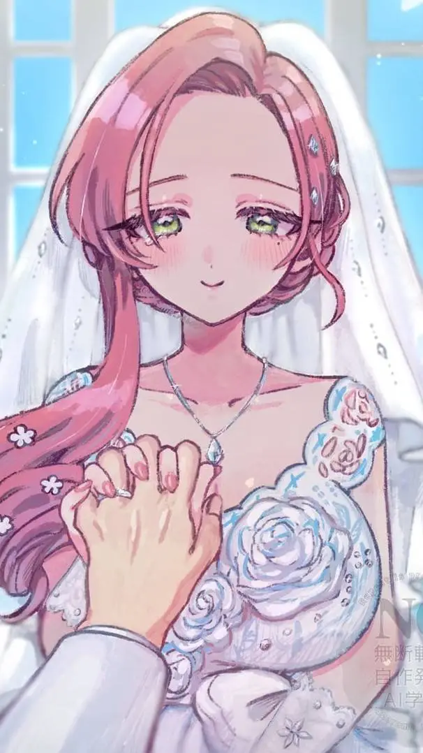ai character: Hanazono hahari background