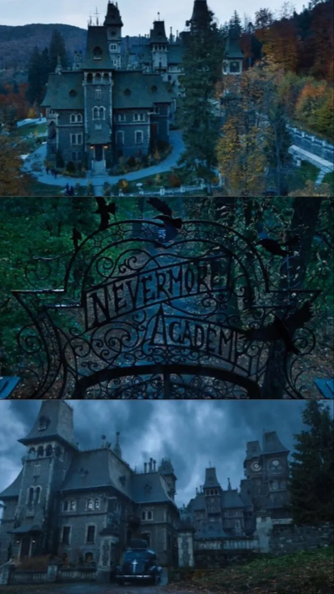 ai character: Nevermore Acadmey background