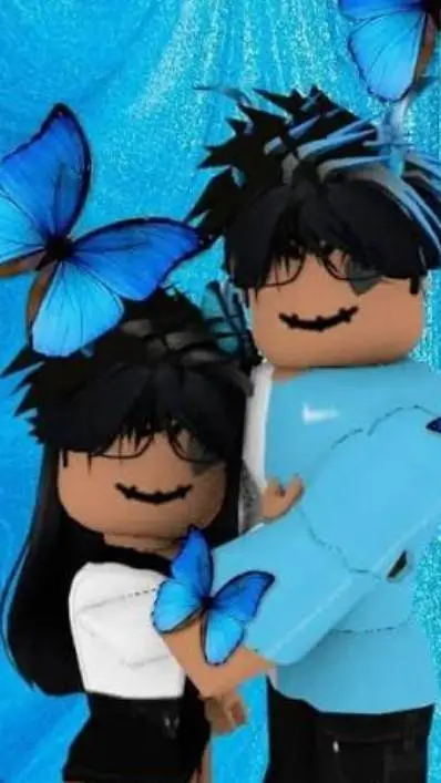 ai character: emo couple  background