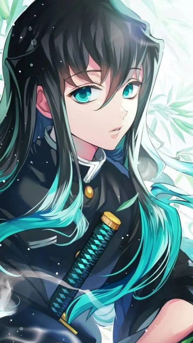 ai character: muichiro and yn  background