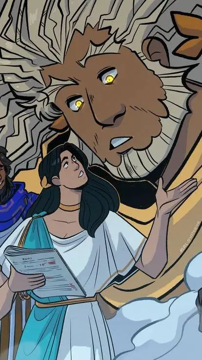 ai character: Godly meeting background