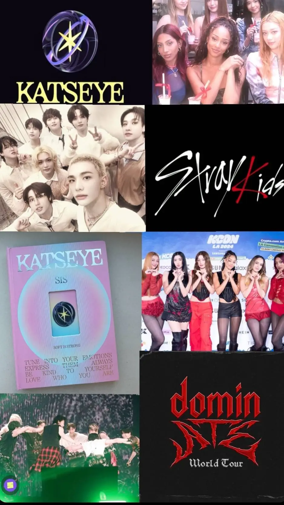 ai character: katseye  straykids background