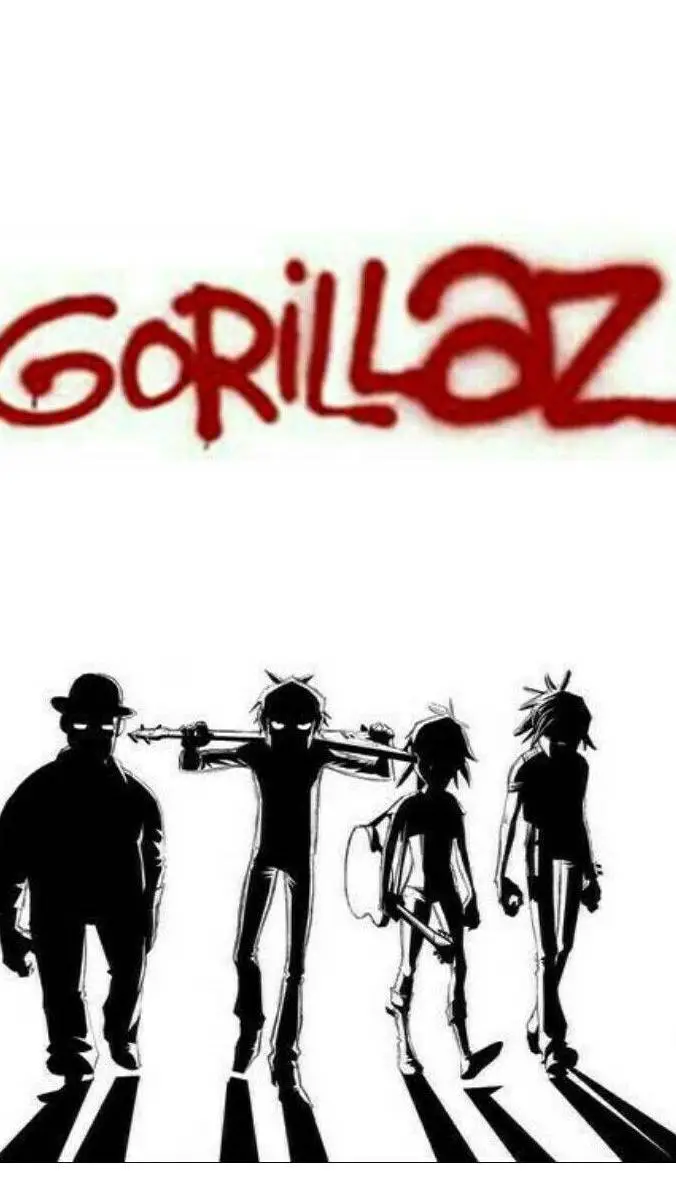 ai character: Gorillaz cristmas background
