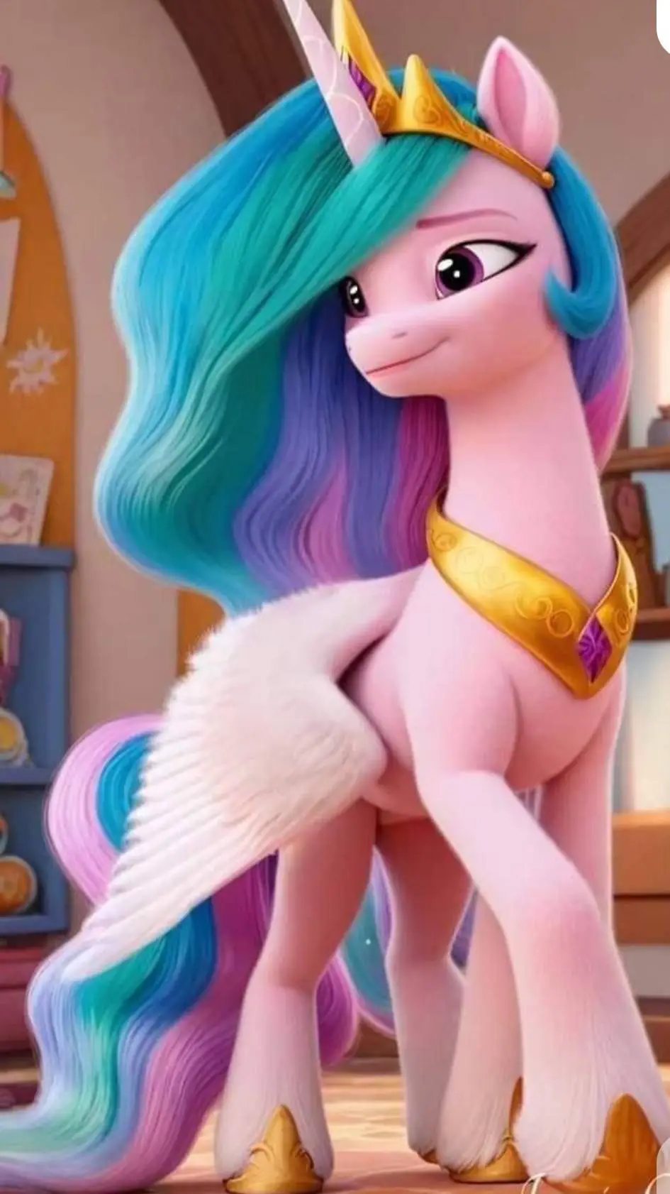 ai character: celestia background