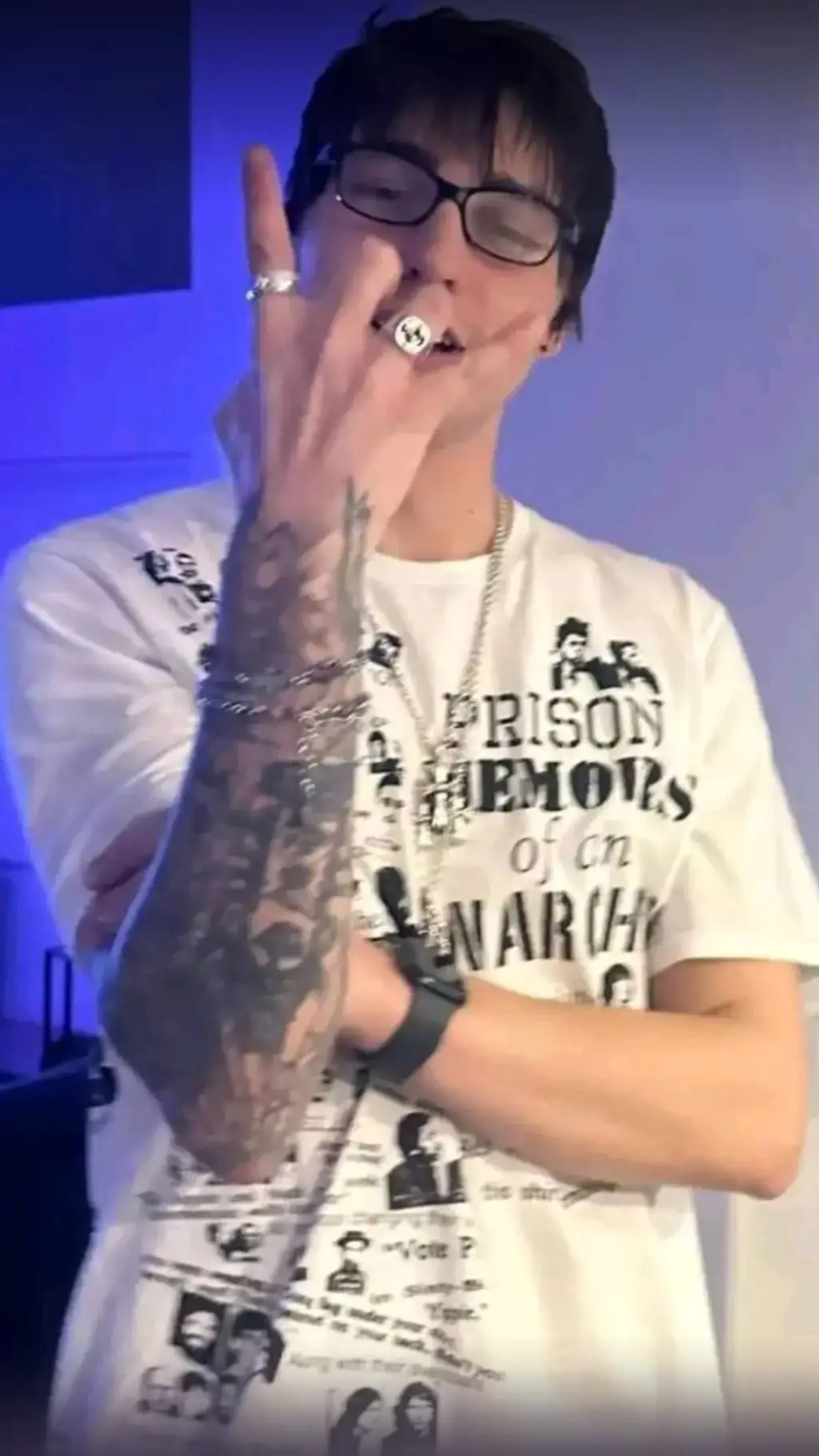 ai character: Colby Brock  background