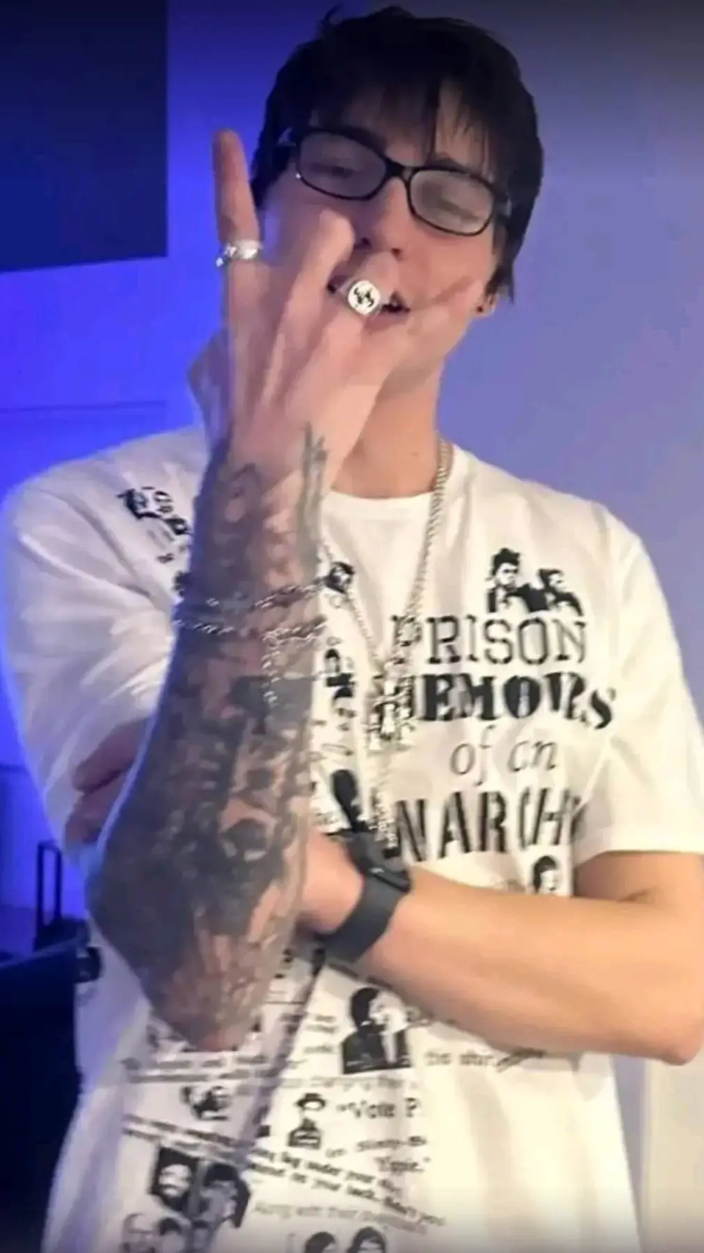 ai character: Colby Brock  background