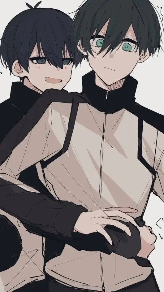 ai character: isagi x rin background