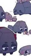 ai character: pebble~x~coal background