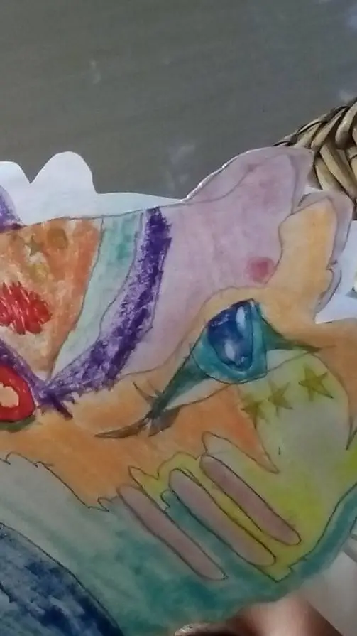 ai character: Paper dragons background