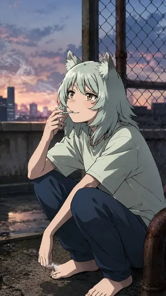 ai character: Yani-neko background