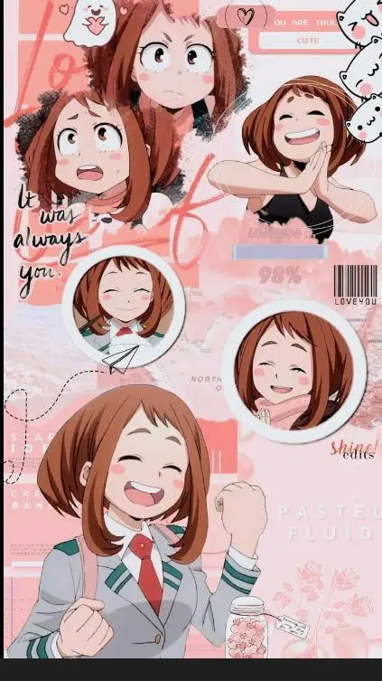 ai character: tu y uraraka🌚 background