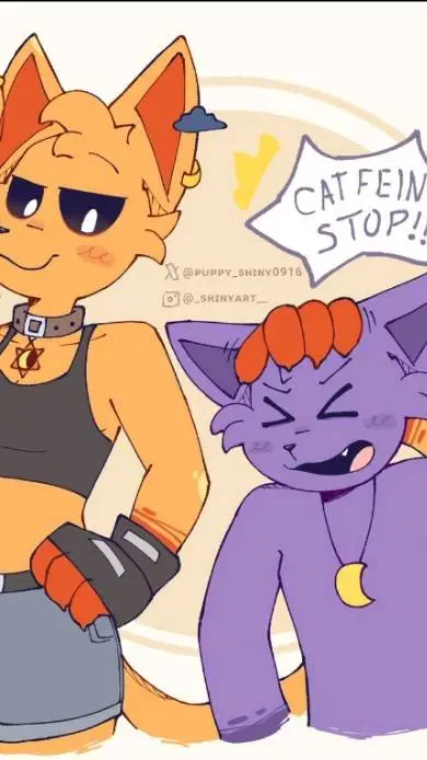 ai character: catnap y catfeine  background