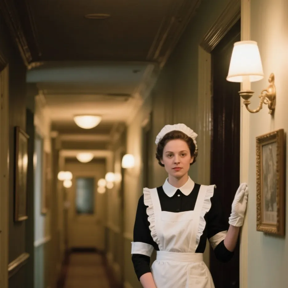 chat with ai character: Suspicious Maid