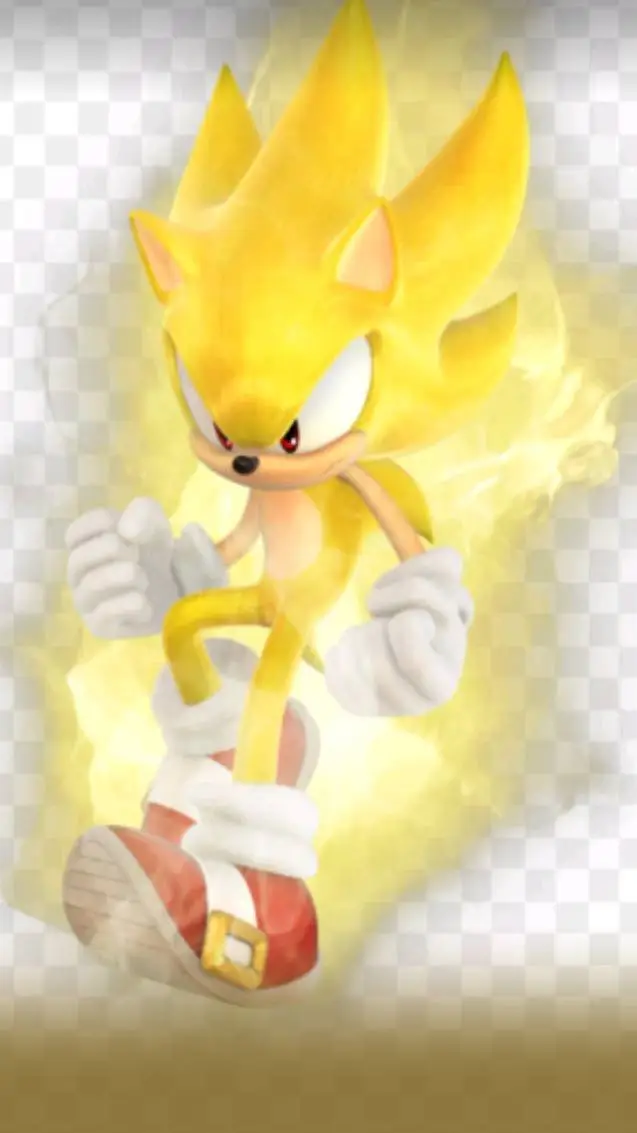 ai character: Super Sonic background