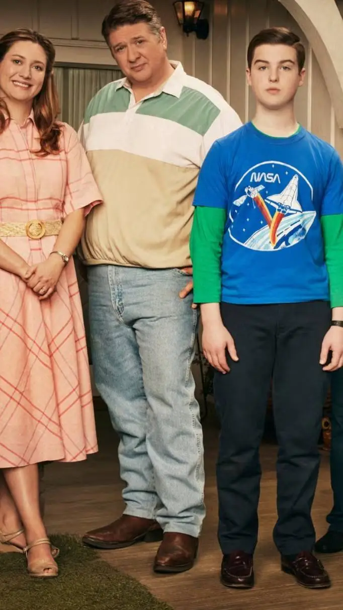 ai character: Young Sheldon  background