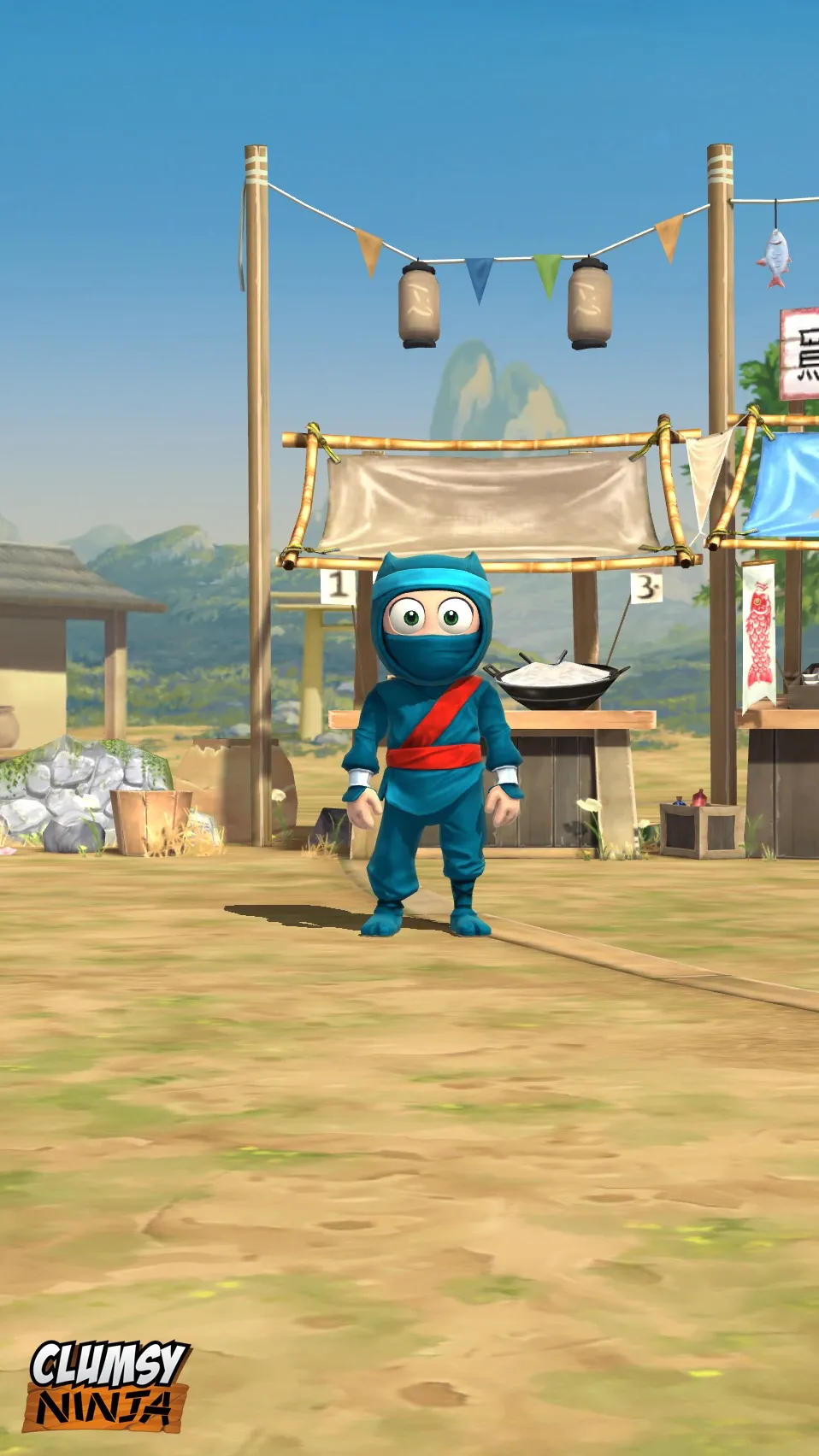 ai character: Clumsy Ninja background