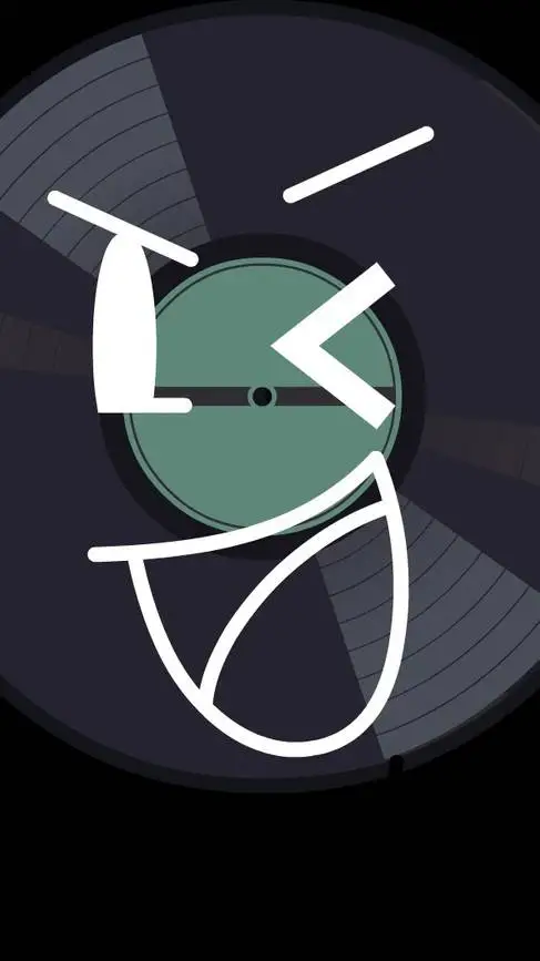 ai character: Vinyl Record  background