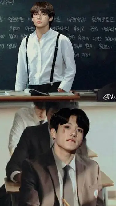 ai character: Taekook school  background