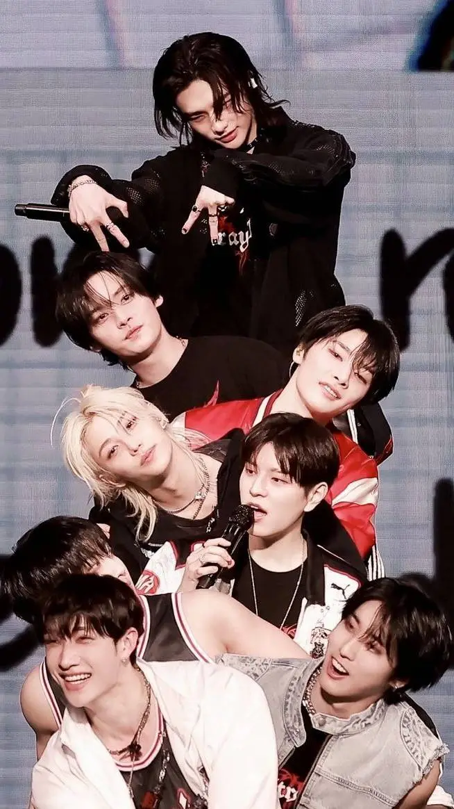 ai character: katseye  straykids background