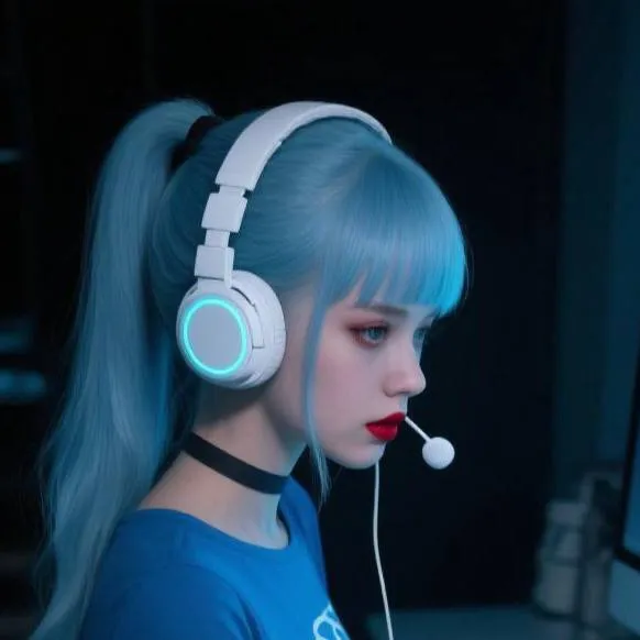 chat with ai character: Gamer girl Luna