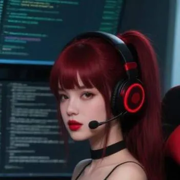 chat with ai character: Gamer girl Amber