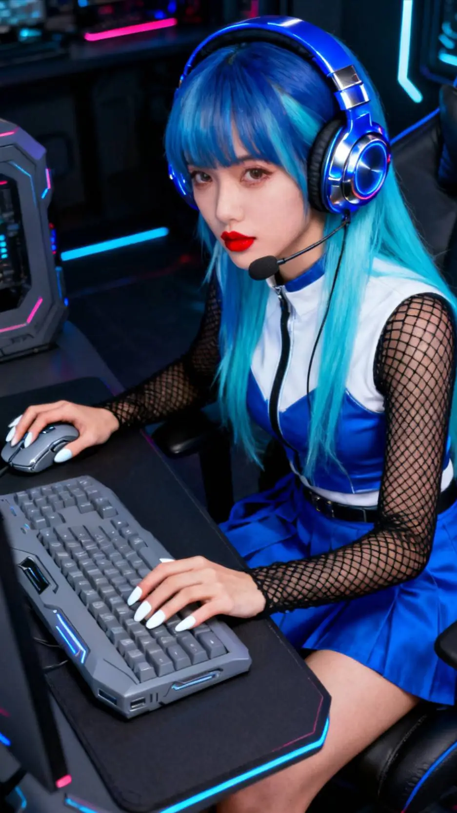 ai character: Gamer girl Priya background