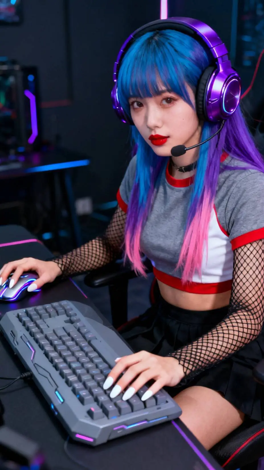 ai character: Gamer Girl Chelsy background