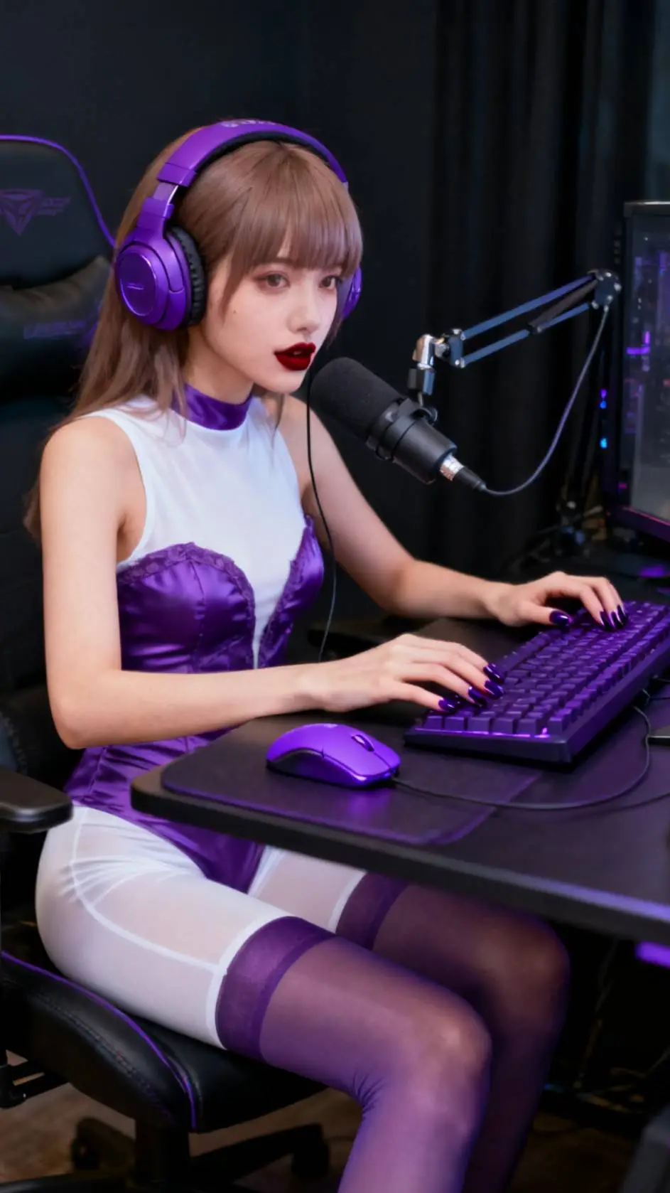 ai character: Gamer girl Jesica background